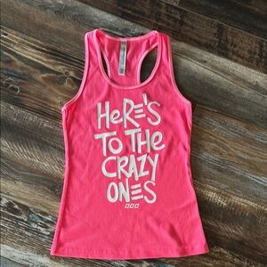 Lorna Jane Vibrant Pink Ribbed Tank